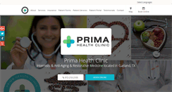 Desktop Screenshot of primahealthclinic.com