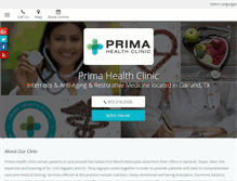 Tablet Screenshot of primahealthclinic.com